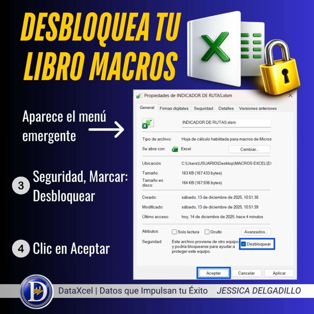 Archivo de Excel bloqueado por seguridad con macros deshabilitadas