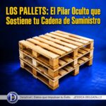 Pallets organizados en almacén como base para una cadena de suministro eficiente y segura.