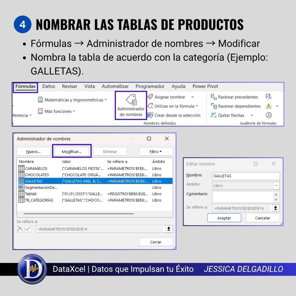 Creación de una lista desplegable dependiente en Excel usando la función INDIRECTO.