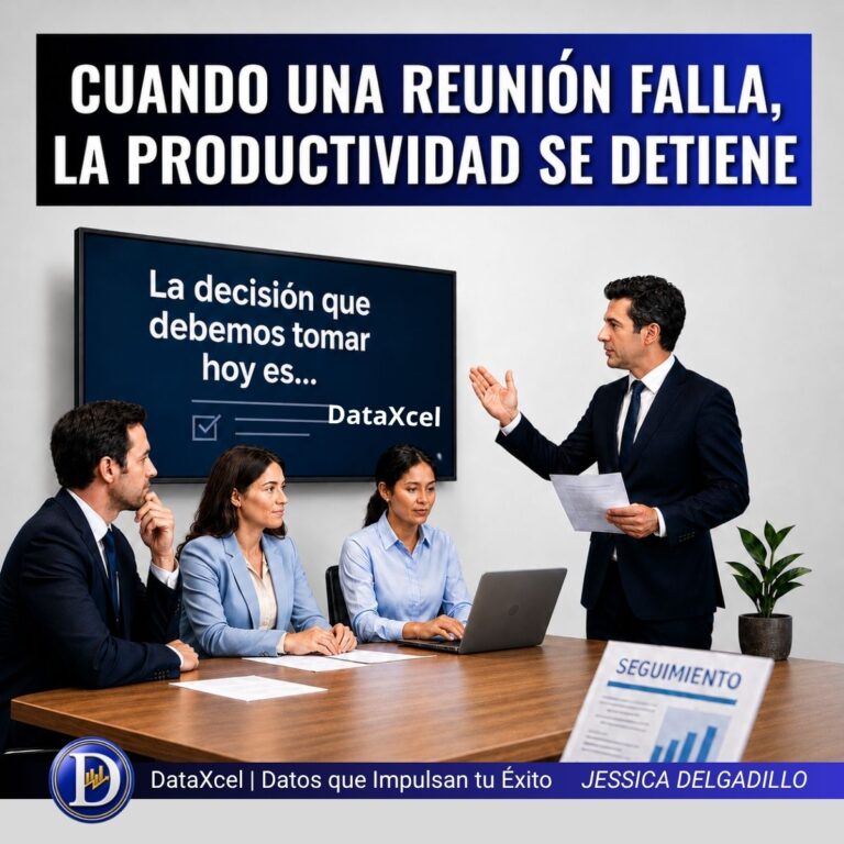 Equipo de trabajo en una reunión empresarial enfocada en la toma de decisiones y la mejora de la productividad.