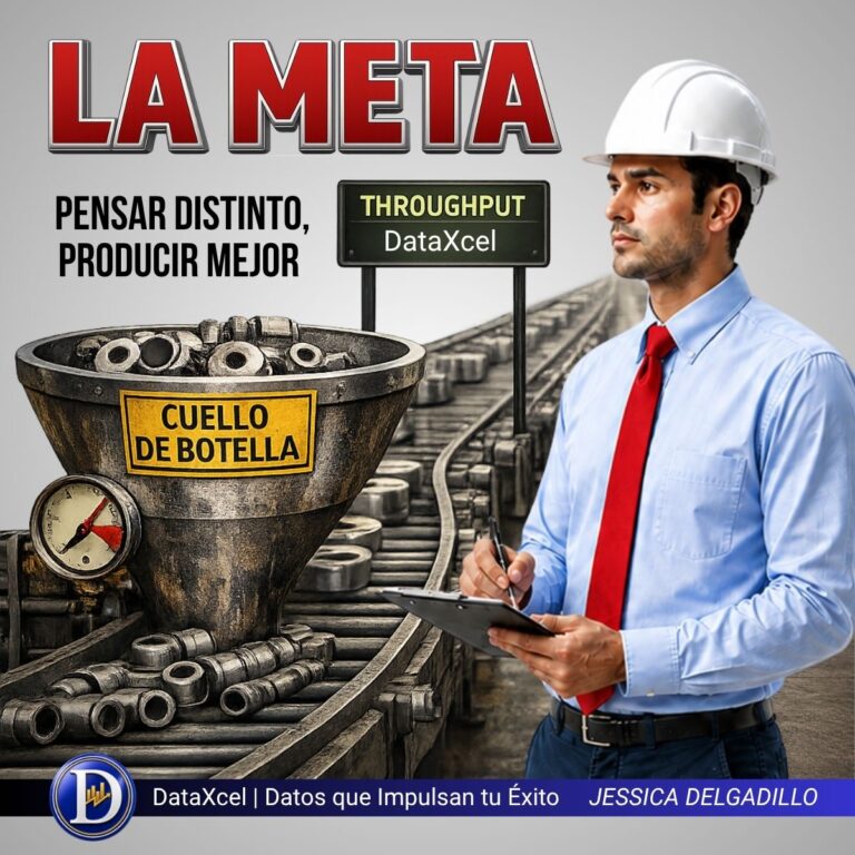 La Meta de Goldratt como enfoque de gestión para identificar restricciones, mejorar el flujo operativo y aumentar la productividad.
